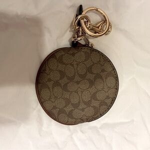 Coach round coin case/ key ring